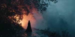 Tarot symbolism of a crossroads decision on the life path