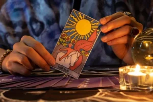 The Sun card upright from the Rider-Waite deck, the light that reversals balance