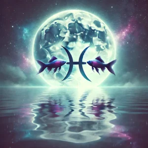Pisces zodiac sign image full moon