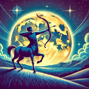 Centaur archer for sagittarius full moon mystical image