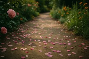 hospice-symbolism-life-death-fallen-petals-path