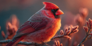 A cardinal and butterfly arriving together as animal messengers from spirit