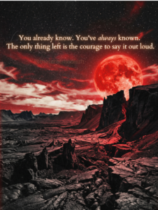 Surrealist collage of crimson volcanic cliffs and lava fields under a blood-red full moon, scarlet and ivory clouds layering a carbon black starfield sky, Aries zodiac color palette